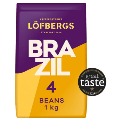 Lofbergs Brazil single origin coffee beans 1kg - British product