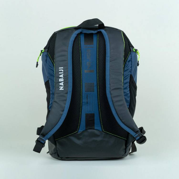 Decathlon swimming backpack 27 litres black yellow, UK version