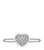 Chopard white gold and diamond Happy Hearts ring, imported from the UK
