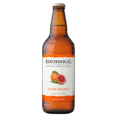 Rekorderlig blood orange cider 500ml, imported from the UK