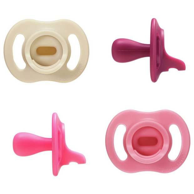 Tommee Tippee Ultra-light StayPut soother 6-18m 4 pack pink (British brand)