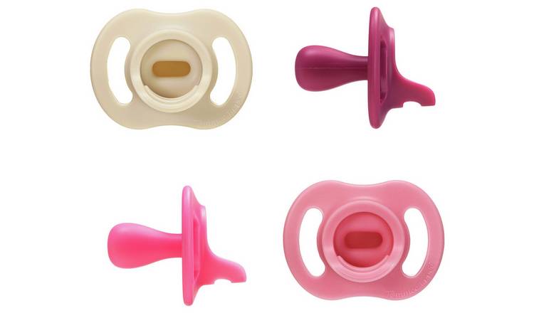 Tommee Tippee Ultra-light StayPut soother 6-18m 4 pack pink (British brand)