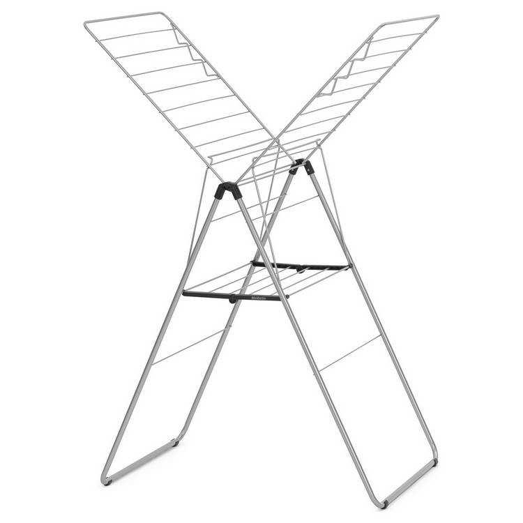 Brabantia hang on clothes airer 20m metallic grey - British product