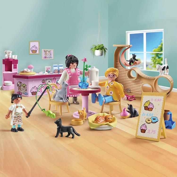 Playmobil Cat Cafe playset (British brand)