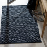 Argos Home geometric cotton flatweave rug 80x110cm (British brand)