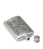Royal Selangor pewter Ace hip flask 140ml, imported from the UK