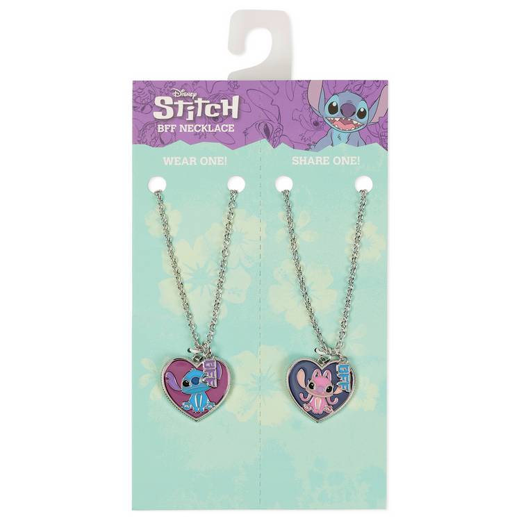 Disney Stitch and Angel BFF necklace set (British brand)