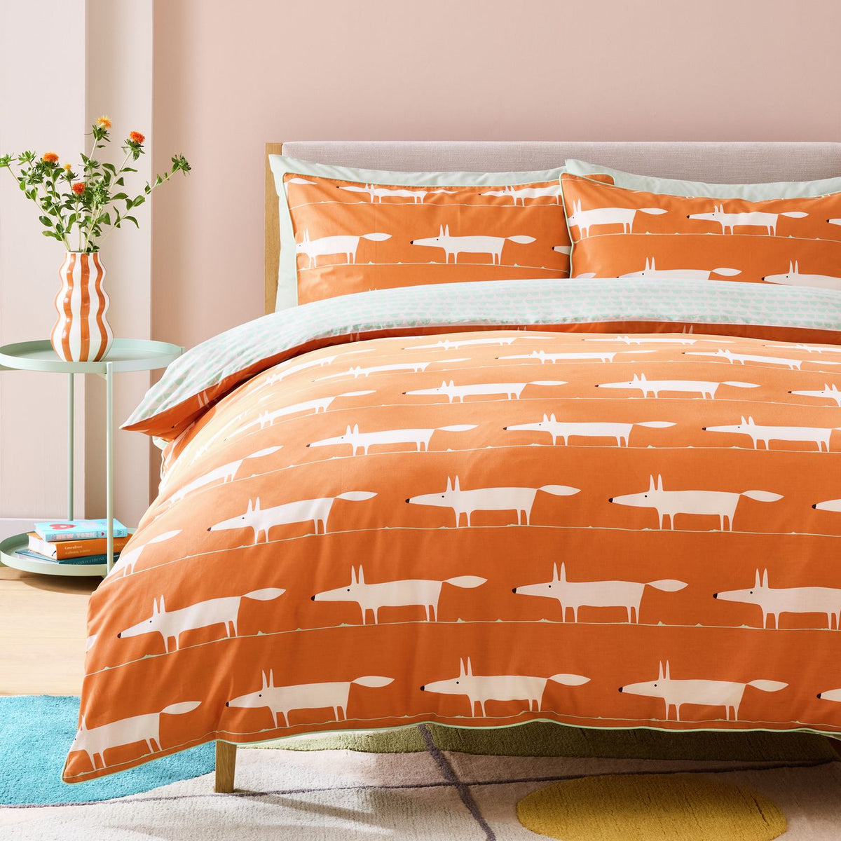 Habitat x Scion Cotton Mr Fox Family Bedding Set - Superking