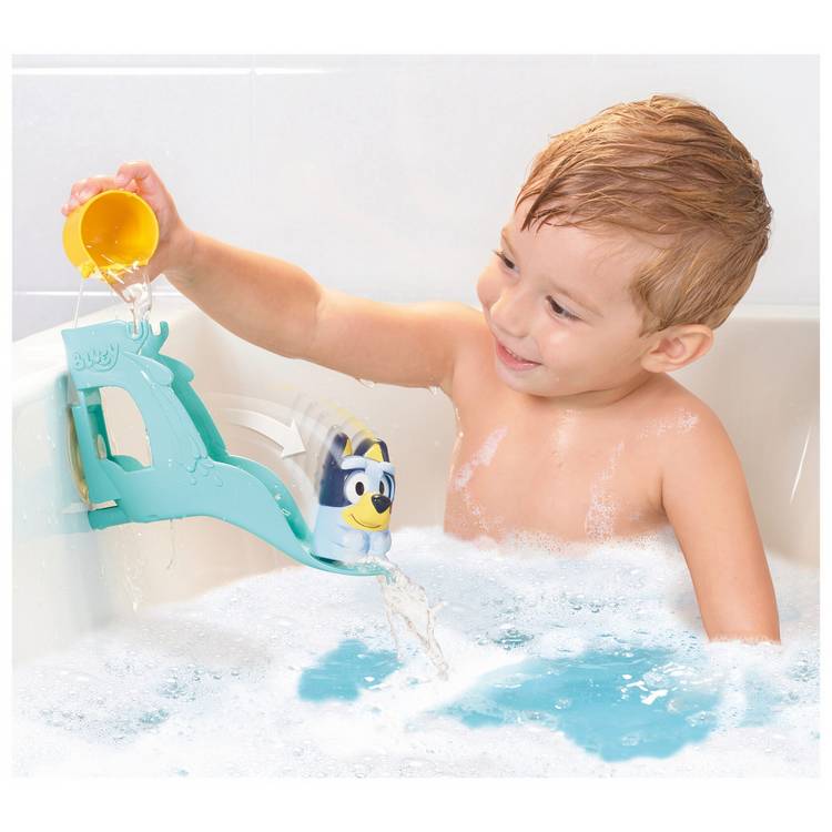Bluey waterslide bath toy for toddlers (British brand)