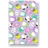 Squishmallows fleece throw lilac 100x150cm, imported from the UK