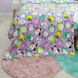 Squishmallows fleece throw lilac 100x150cm, imported from the UK