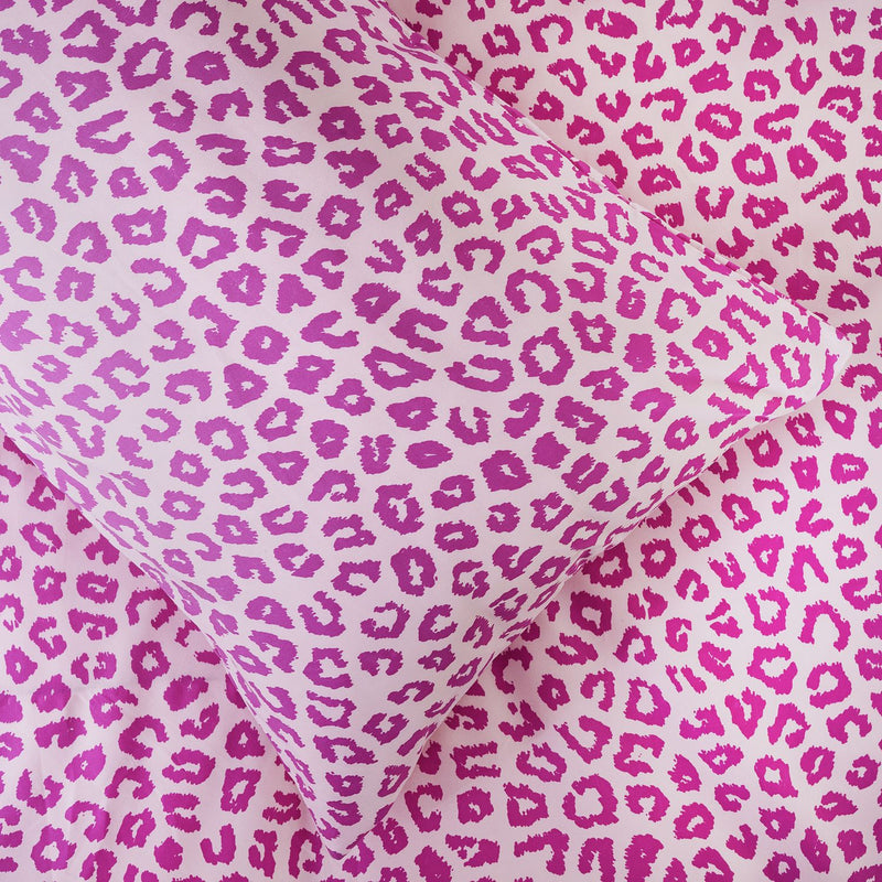 Argos Home Animal Print Pink Kids Bedding Set - Double