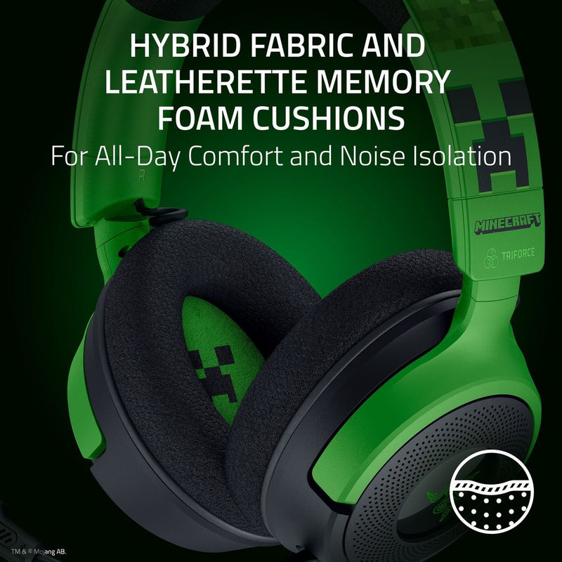 Razer Kraken V4 X Minecraft gaming headset, UK version