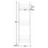 Argos Home 3 tier kitchen trolley silver H80cm - British product