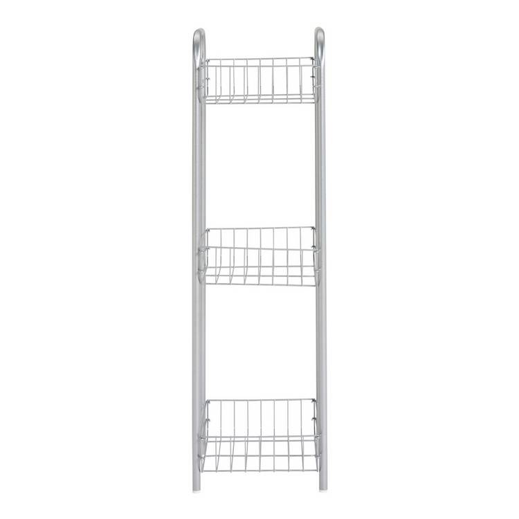 Argos Home 3 tier kitchen trolley silver H80cm - British product