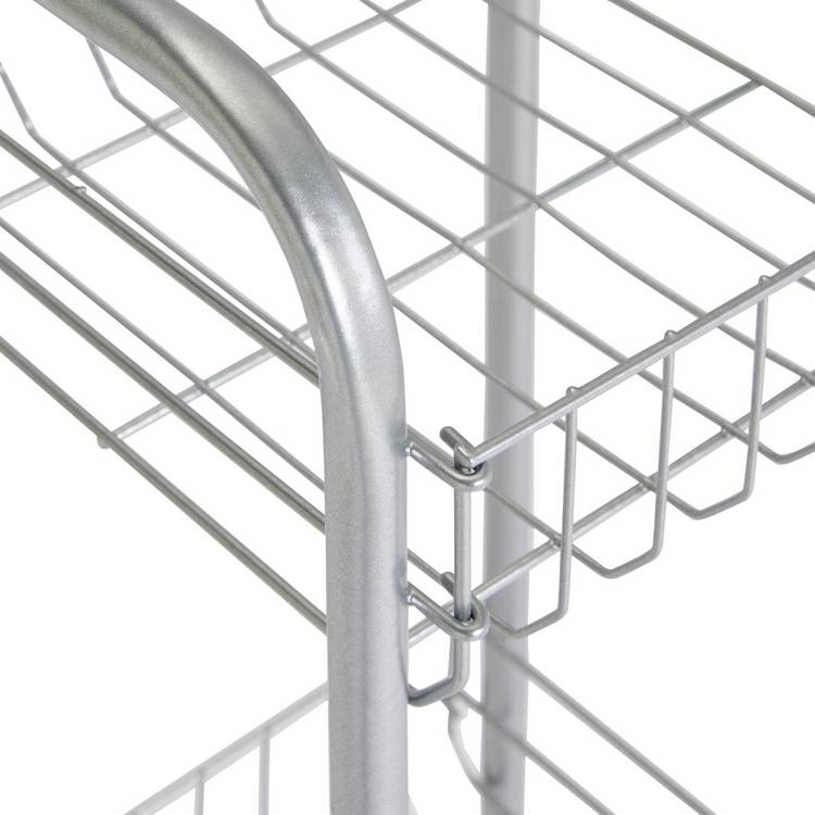 Argos Home 3 tier kitchen trolley silver H80cm - British product