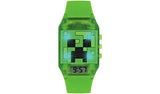 Mojang Minecraft Kid's Green Silicone Strap Watch GOODS Argos