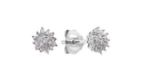 Revere Sterling Silver 0.10ct tw Diamond Cluster Earrings GOODS Argos