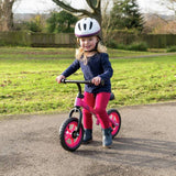 Xootz pink 10 inch kids balance bike, UK version