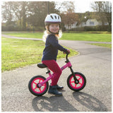 Xootz pink 10 inch kids balance bike, UK version