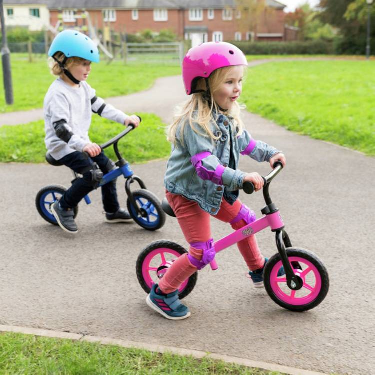 Xootz pink 10 inch kids balance bike, UK version