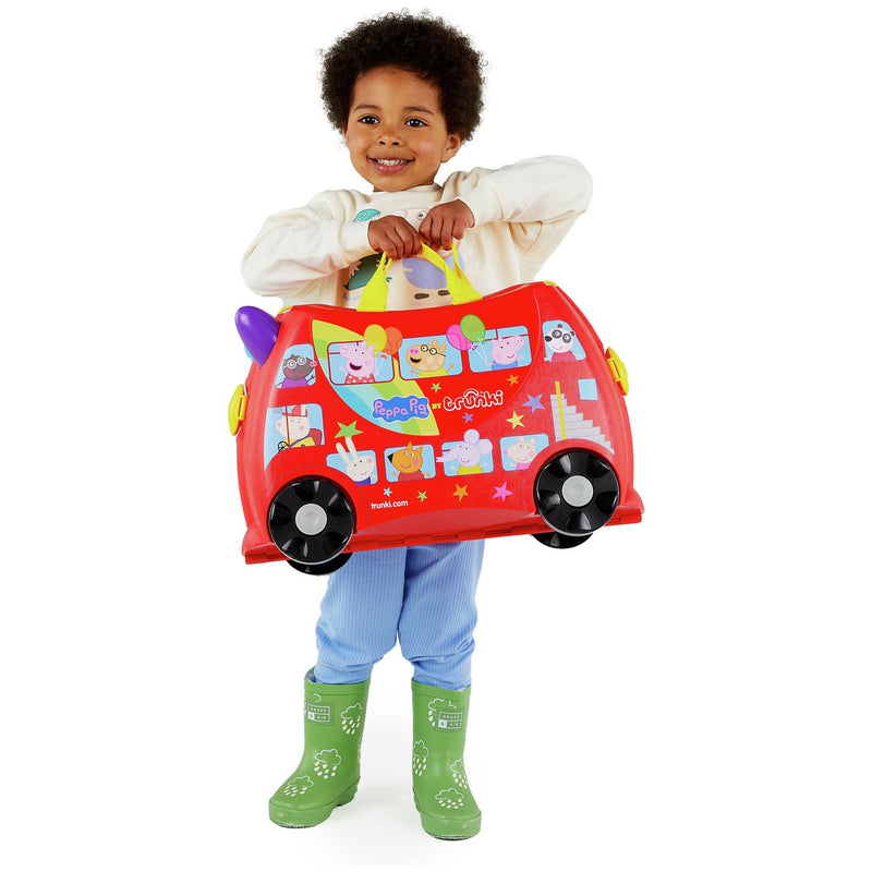 Trunki Peppa Pig ride-on suitcase red 18L - British product