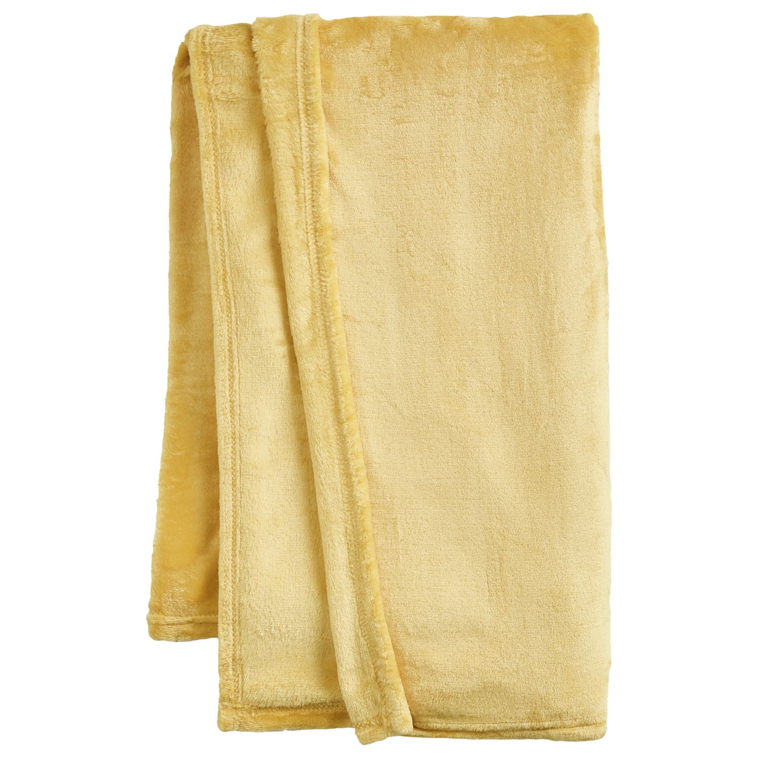 Argos Home Super Soft Fleece Throw - 125x150cm - Mustard