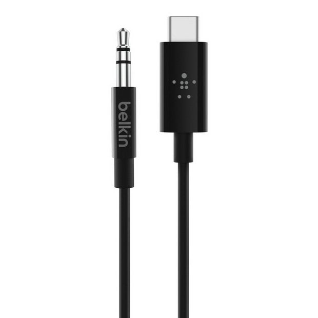 Belkin 3.5mm aux audio cable USB-C black - British product