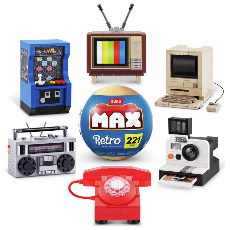 Zuru Max Retro building toy, imported from the UK