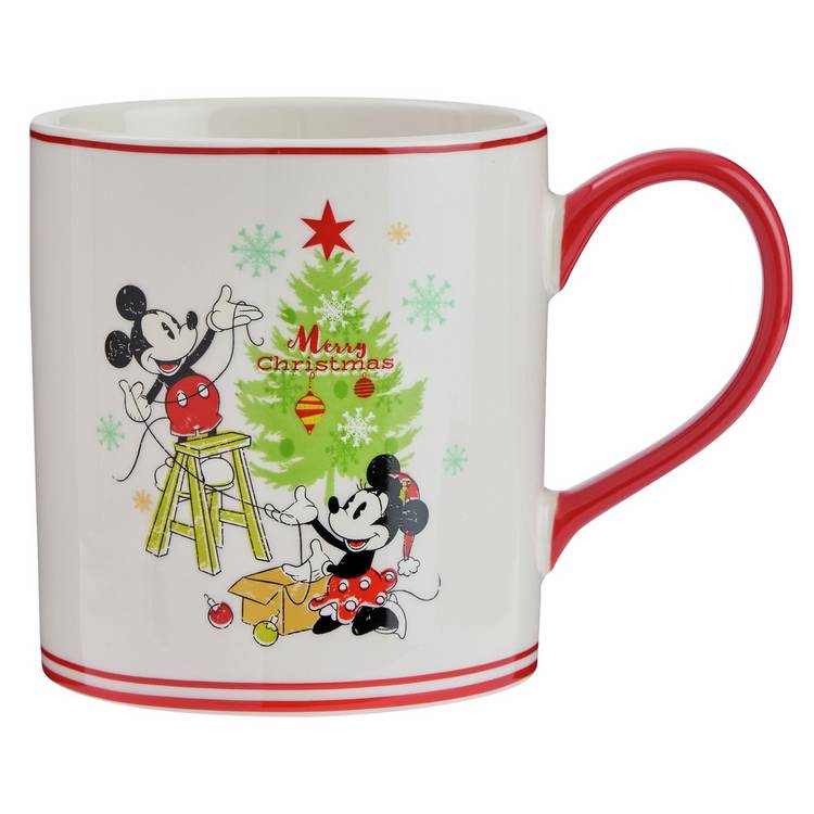 Disney Mickey Mouse festive stoneware mug 470ml (British brand)