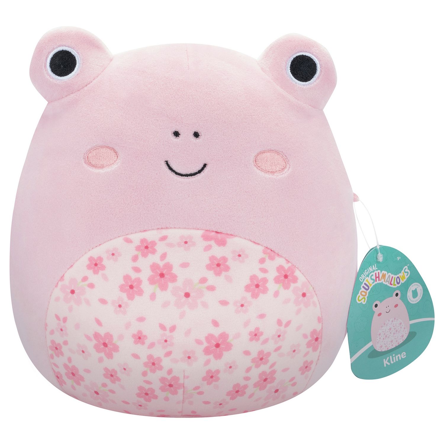Squishmallows plush toy Kline pink frog 7.5 inch (British brand)