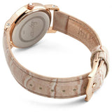Lipsy pink faux leather strap watch 35mm, UK version