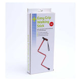 Crest Easy Grip Folding Walking Stick With Gel Handle - Red GOODS Boots   