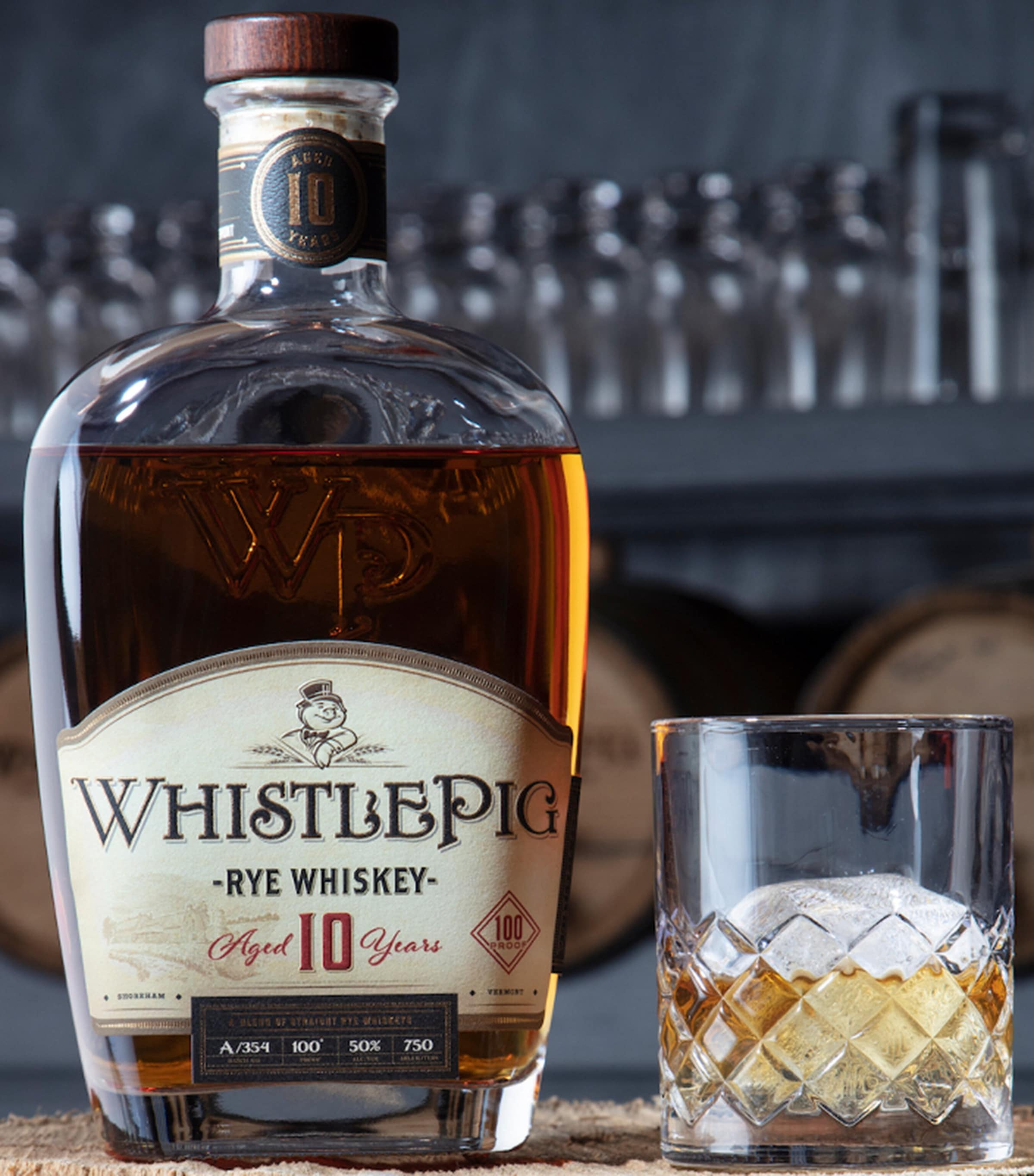 WhistlePig 10-year-old rye whiskey 70cl (British brand)