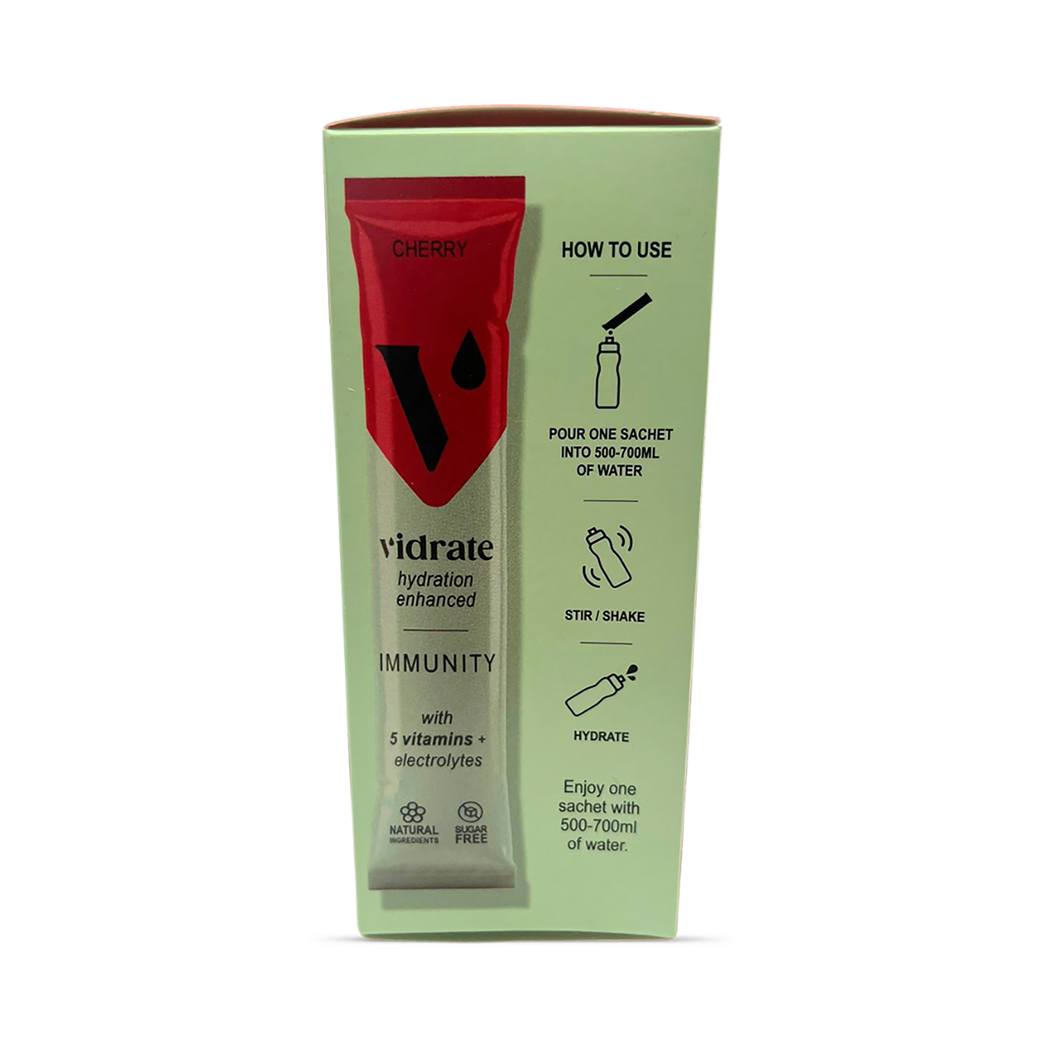 Vidrate cherry hydration sachets 12 pack, UK version