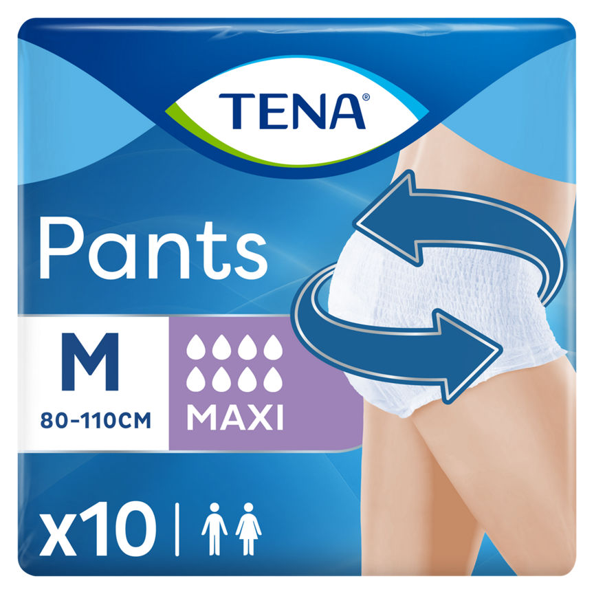 Tena Pants Maxi Medium Size 10 Pack