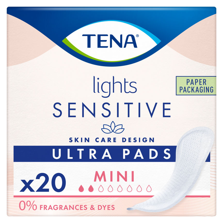 Tena lights Ultra Pads Mini 20 pack GOODS ASDA   