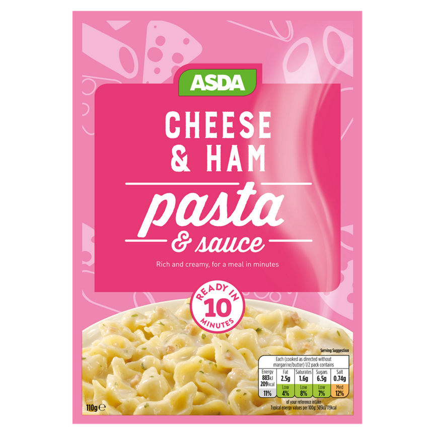 ASDA Cheese & Ham Pasta & Sauce GOODS ASDA   