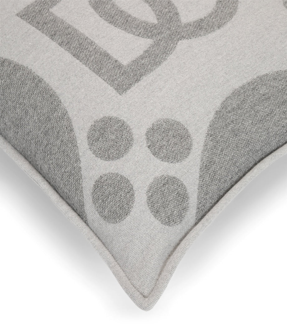 Dolce & Gabbana wool silk cashmere logo cushion 50cm x 50cm - British product