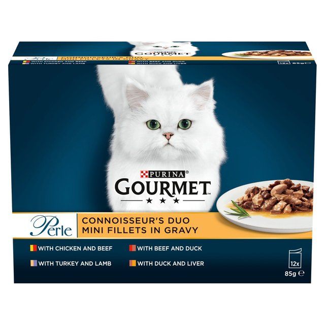 Gourmet Perle Connoisseur's Collection in Gravy Wet Cat Food   12 x 85g GOODS M&S   