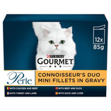 Gourmet Perle Connoisseur's Collection in Gravy Wet Cat Food   12 x 85g GOODS M&S   