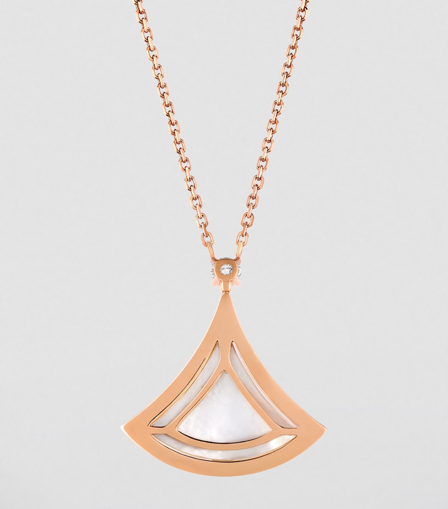Bvlgari Divas' Dream rose gold and diamond necklace, imported from the UK