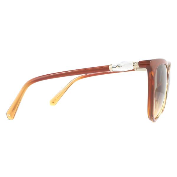 Swarovski cat eye acetate sunglasses brown gradient (British brand)