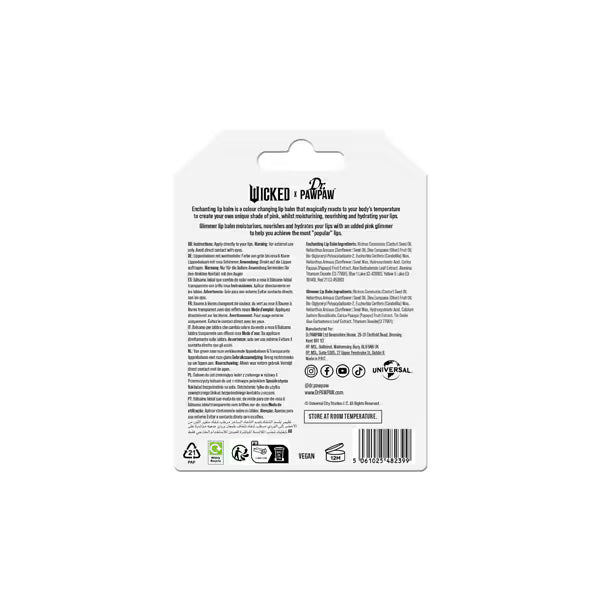 Dr PAWPAW Wicked Enchanting Glimmer lip balm duo pack - British product