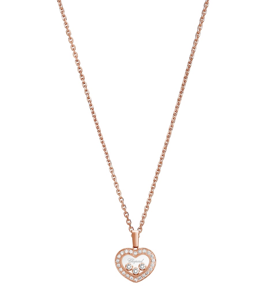 Chopard rose gold and diamond necklace 42cm (British brand)