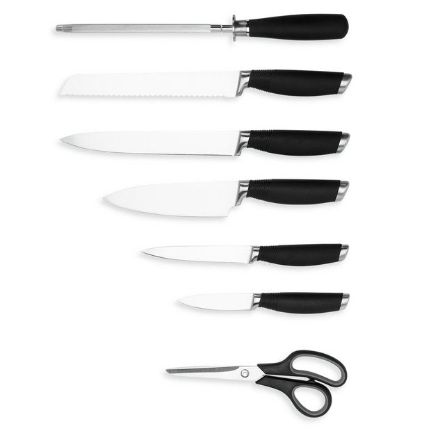 Habitat 7 piece soft grip knife set (British brand)