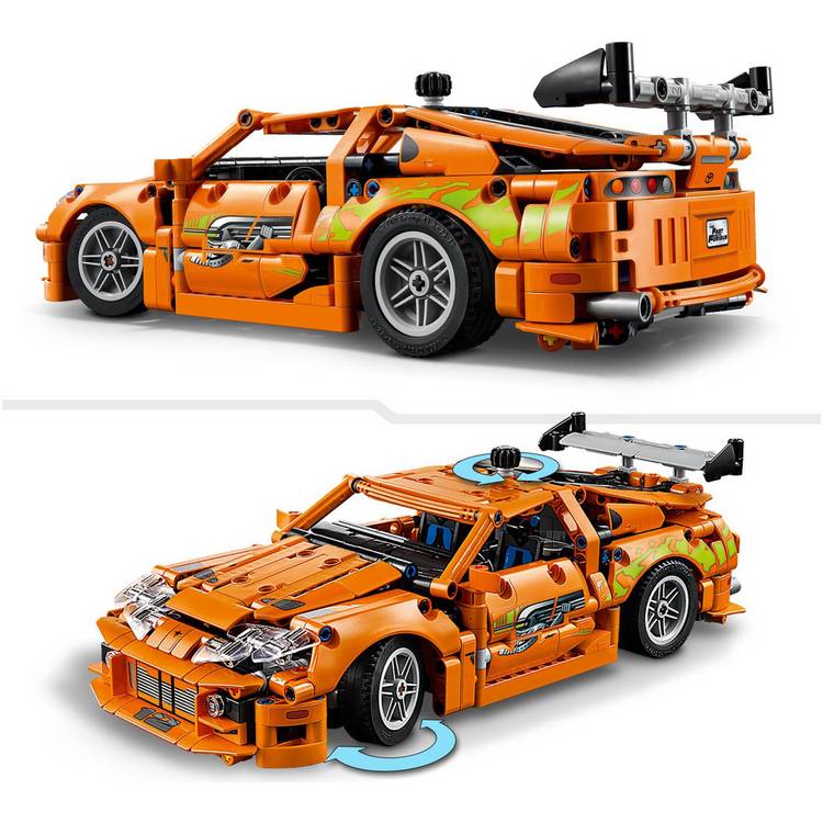 LEGO Fast and Furious Toyota Supra MK4 building set 810 pieces, imported from the UK