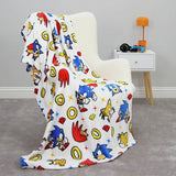 Sonic the Hedgehog fleece throw white 100x150cm - British product