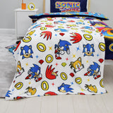 Sonic the Hedgehog fleece throw white 100x150cm - British product