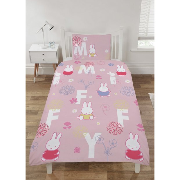 Miffy pink bedding set single, imported from the UK